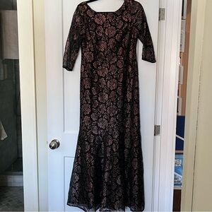 Ganni Lace Maxi Mermaid Dress